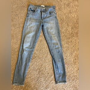 Agolde Blue Step Jeans size 28 Frayed Distressed